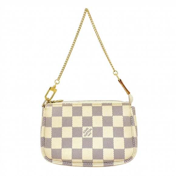 Louis Vuitton Damier Azur Mini Pochette Accessoires N58010 White Women's Bag/...